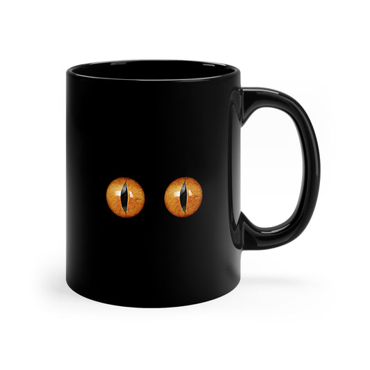 Vampire Eyes Black Coffee Mug