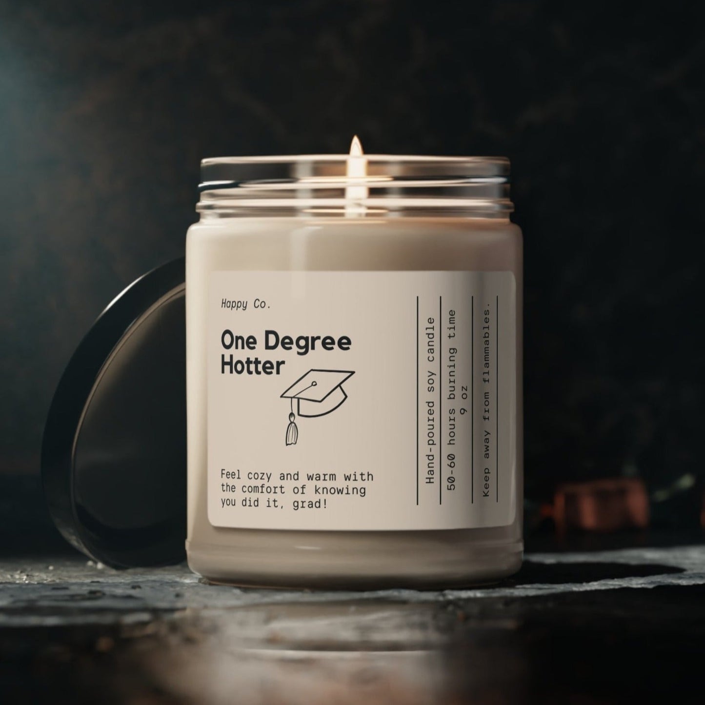One Degree Hotter Graduation Candle, 9oz