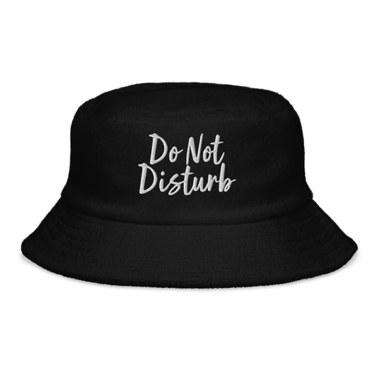 Do Not Disturb Terry Cloth Bucket Hat