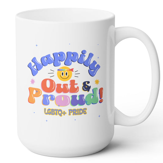 Happily Out Pride Mug 15oz