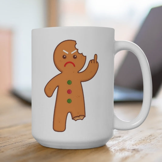 Angry Gingerbread Man Mug 15oz