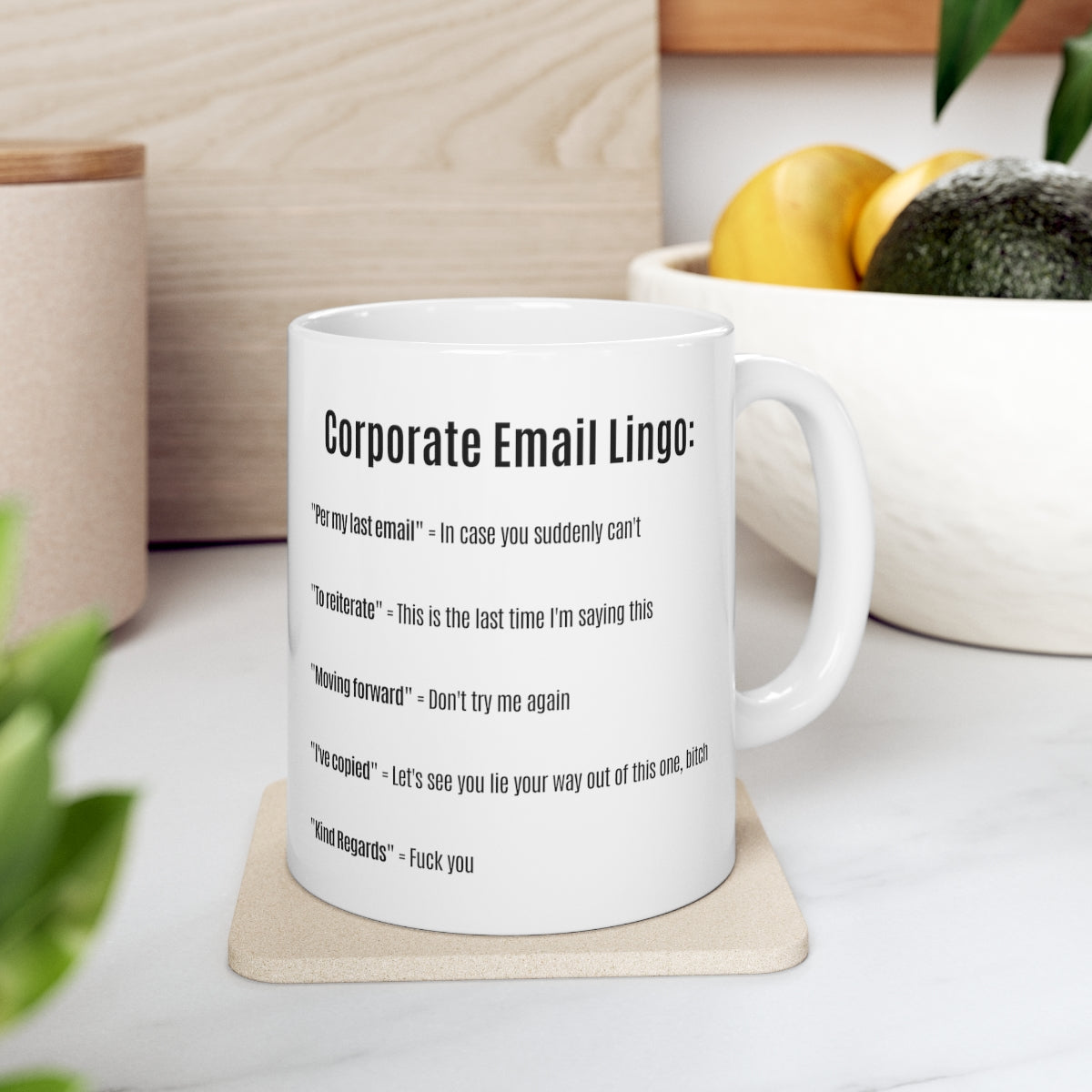 Corporate Email Lingo Mug