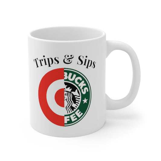 Trips and Sips Coffee Mug