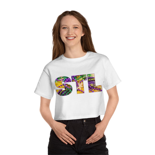 STL Mardi Gras Cropped T-Shirt