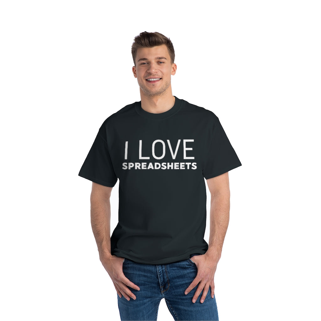 I Love Spreadsheets Baggy T-Shirt